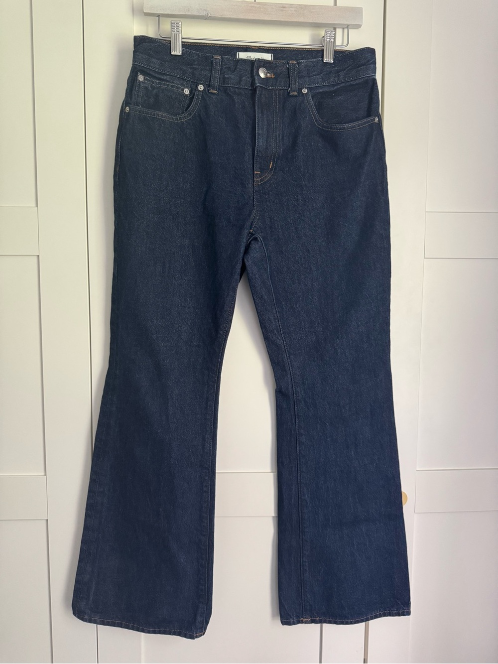 Madewell The Vintage Flare Jeans Dark Wash High Rise 28P Petite Old Money Chic